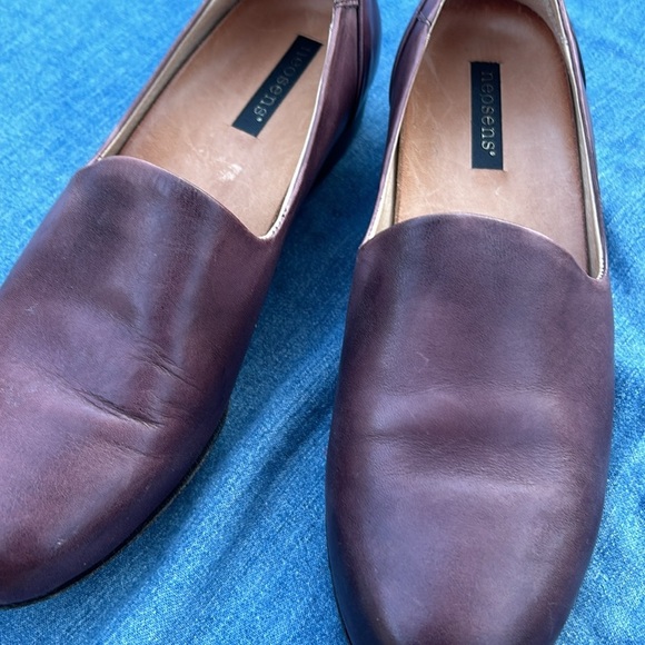 Neosens Slip On Loafer W 6.5 Purple Leather Women's Size 6.5 EU 37 Made in Spain - Picture 2 of 12